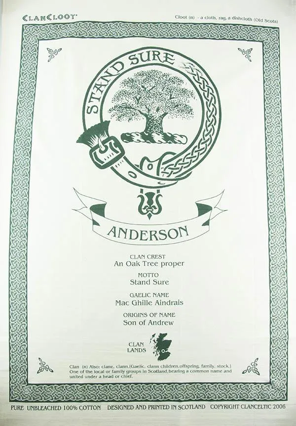 MacDonald Clan Tea Towel