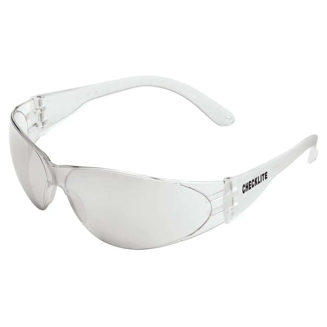 MCR Safety Checklite CL1 Safety Glasses - Clear Temples - Indoor/Outdoor Mirror Lens - CL119