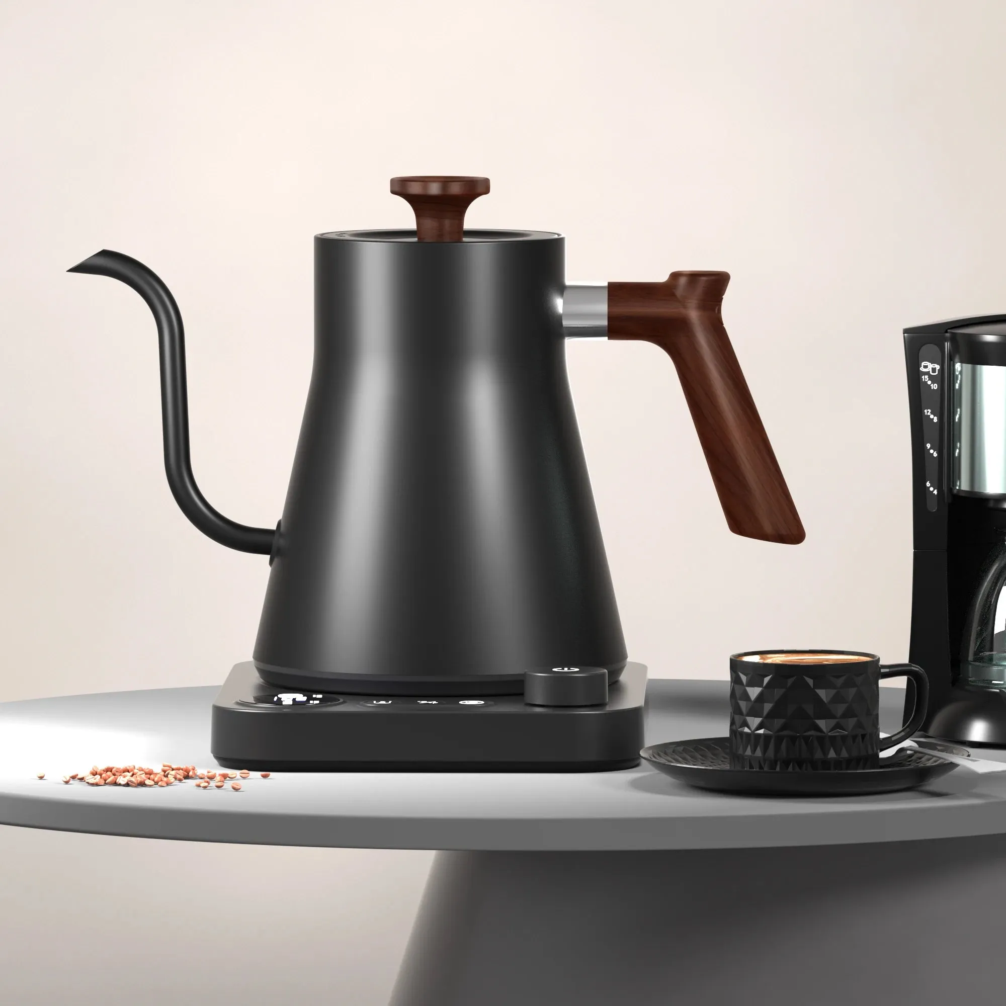 Mechanical Temperature Control Electric Kettle Gooseneck Pour over Coffee & Tea Electric Tea kettle With Coffee Product