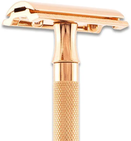 Merkur - 24 Extra Long Handle Safety Razor - Rose Gold