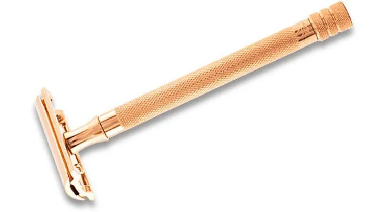 Merkur - 24 Extra Long Handle Safety Razor - Rose Gold