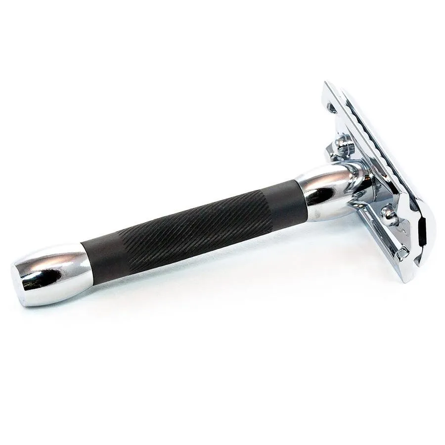 Merkur 30C Classic Double-Edge Safety Razor, Black Resin Handle