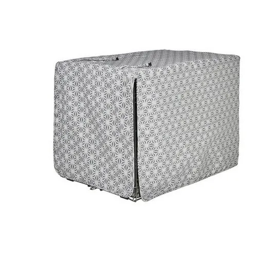 Micro Jacquard Luxury Dog Crate Cover — Mercury