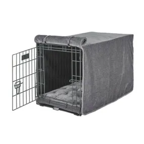 MicroVelvet Luxury Dog Crate Cover — Pumice