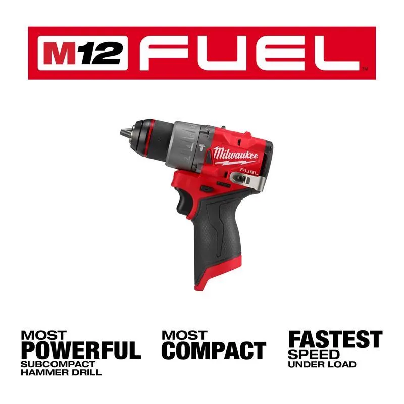 Milwaukee M12 FUEL 1/2 in. Brushless Cordless Hammer Drill Tool Only