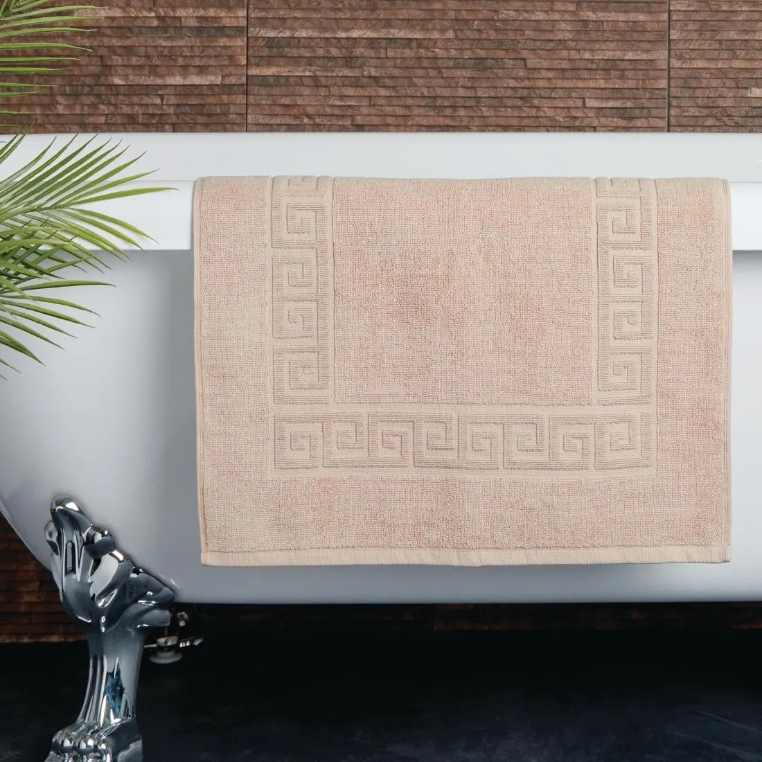 Mitre Essentials Nova Bath Mat Beige