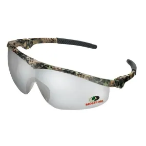 MO119 MCR Safety Mossy Oak Series Safety Glasses, I/O Clear Mirror Lens