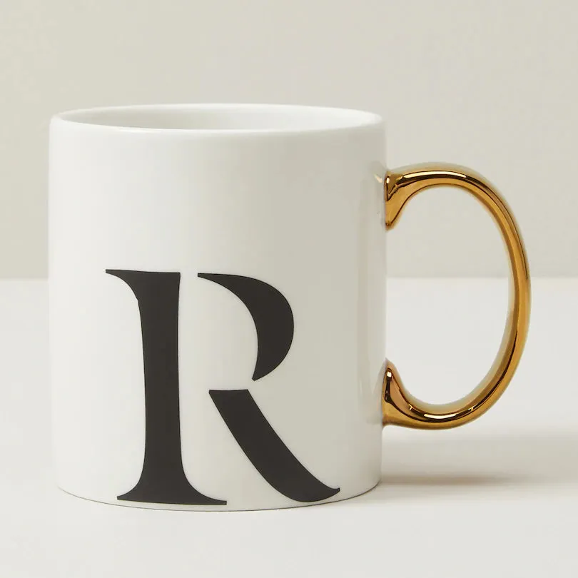 MONOGRAM MUG - WHITE - VARIOUS LETTERS