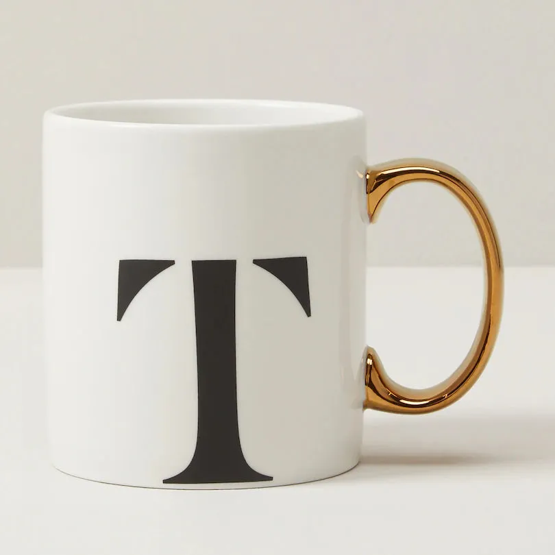 MONOGRAM MUG - WHITE - VARIOUS LETTERS