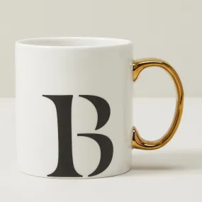 MONOGRAM MUG - WHITE - VARIOUS LETTERS