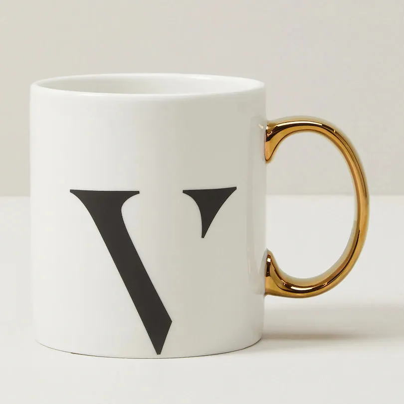 MONOGRAM MUG - WHITE - VARIOUS LETTERS