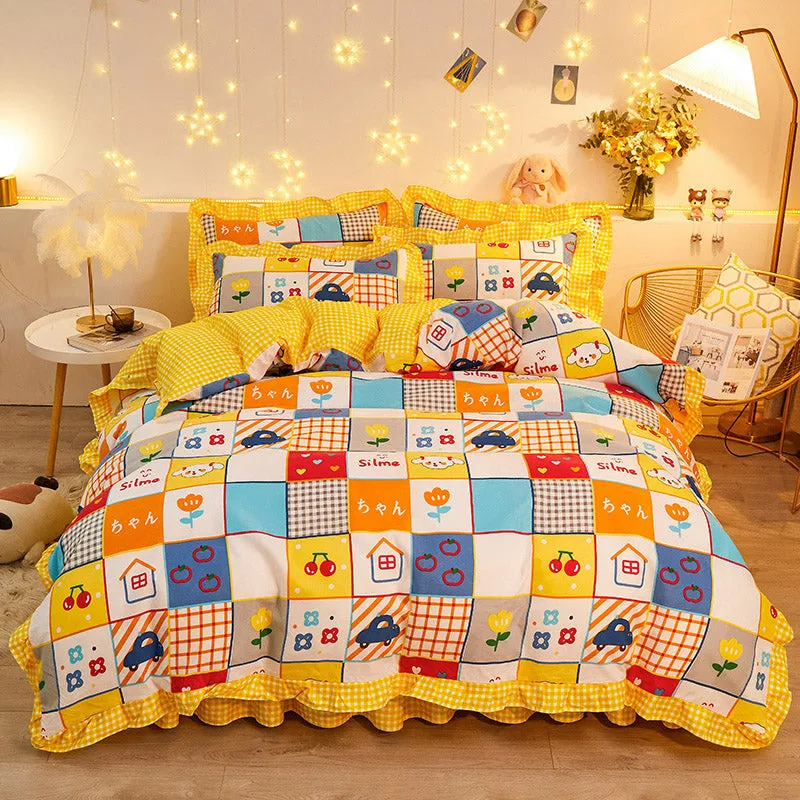 Mosaic Buildings Bedding Set