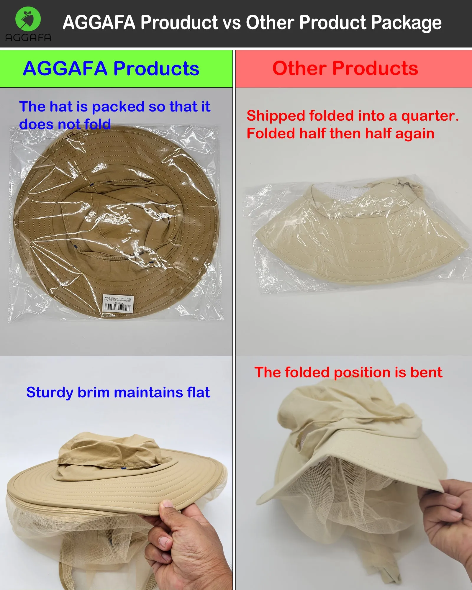 Mosquito hat (Beige) and Mosquito sleeve (Medium)