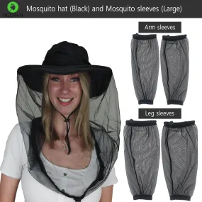 Mosquito hat (Black) and Mosquito sleeve (Large)