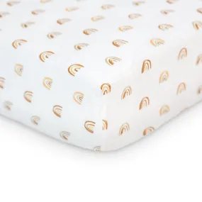 Muslin Crib Sheet - Rainbow