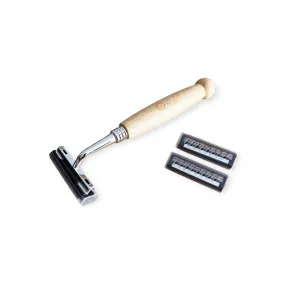 Natural Bamboo Razor with Replaceable Blades