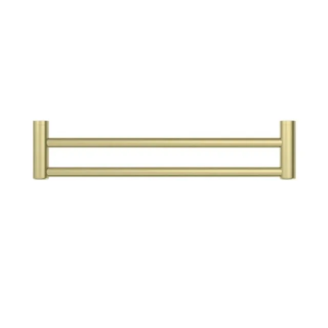 Nero Mecca Care 25mm Double Towel Grab Rail 900mm Brushed Gold