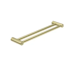 Nero Mecca Care 25mm Double Towel Grab Rail 900mm Brushed Gold