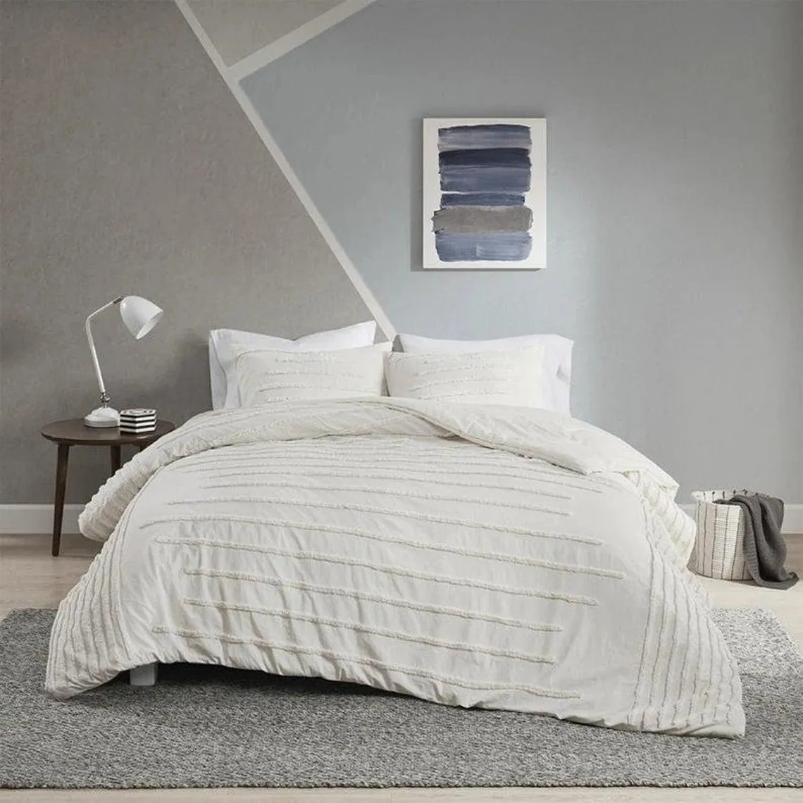 New Lines Tufted Duvet Cover Set