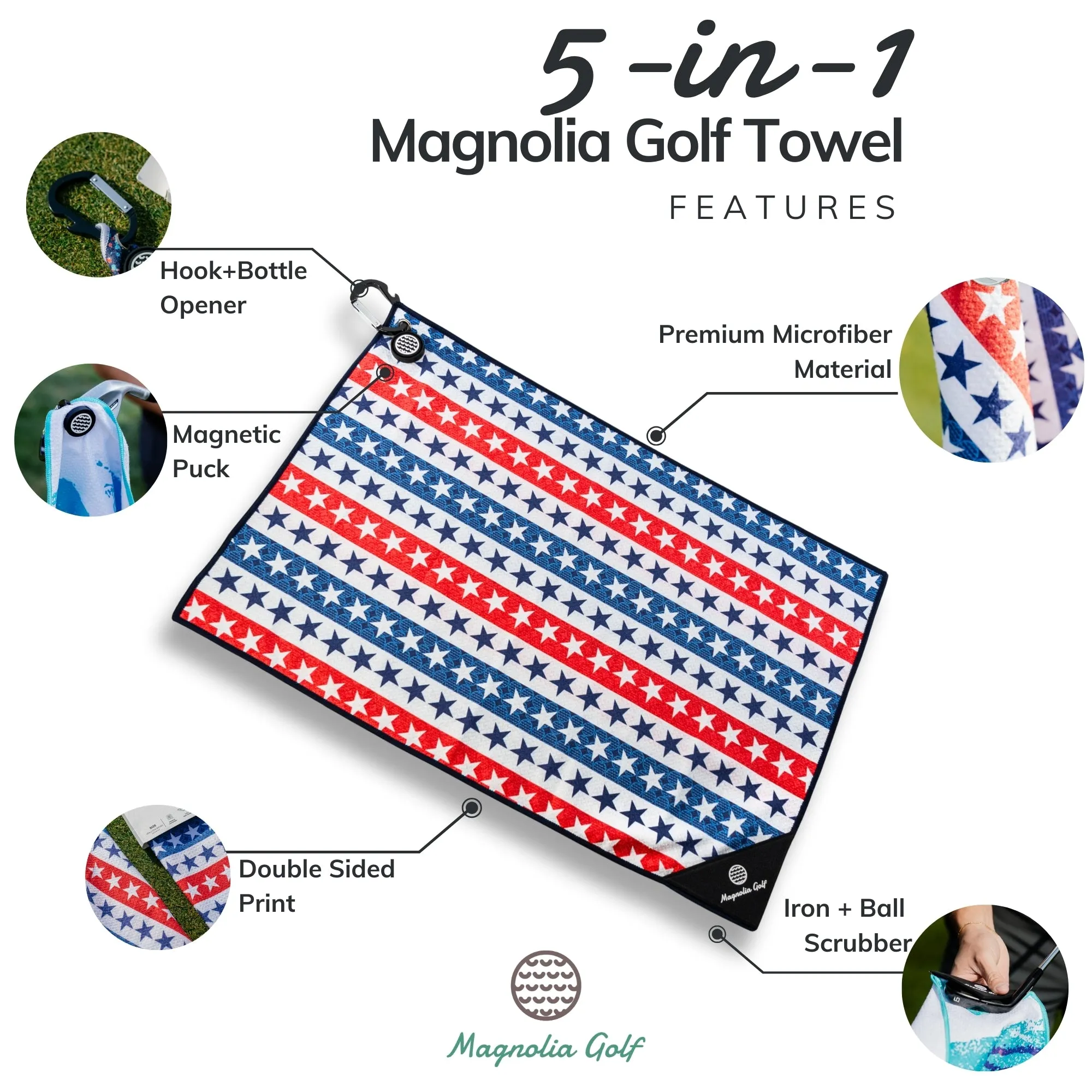 Old Glory - Magnetic Golf Towel