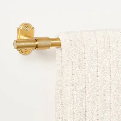 Open Box - 24" Classic Metal Towel Bar Brass Finish - Hearth & Hand with Magnolia