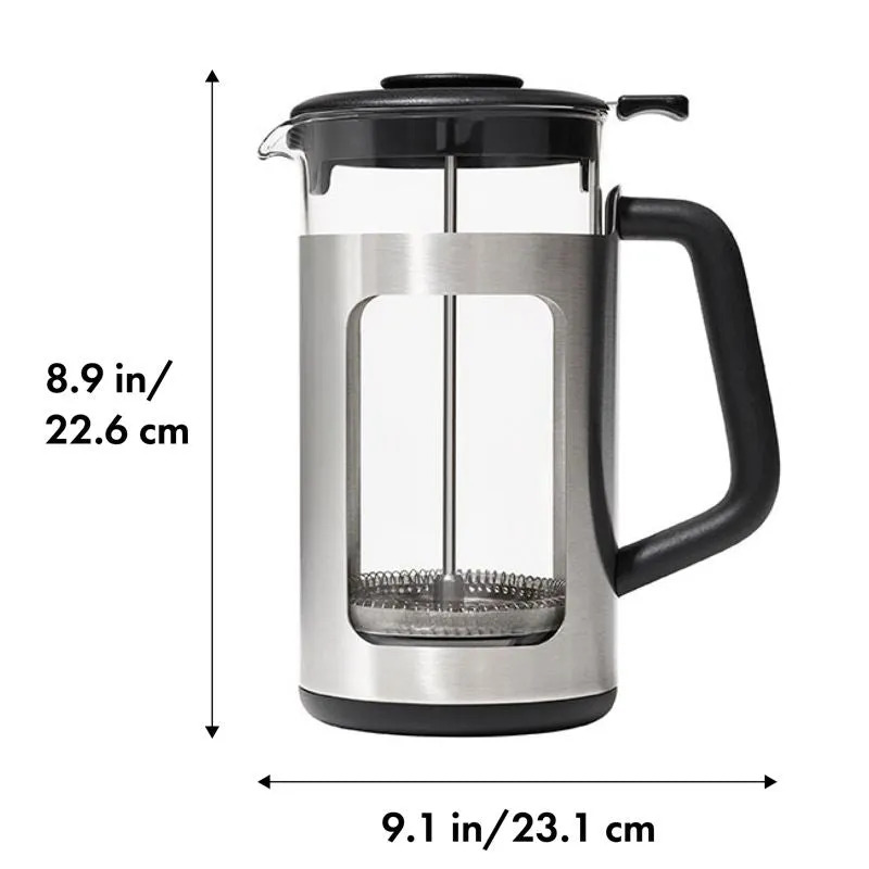 Oxo Black French Press with GroundsLifter™ 8cup 1pc