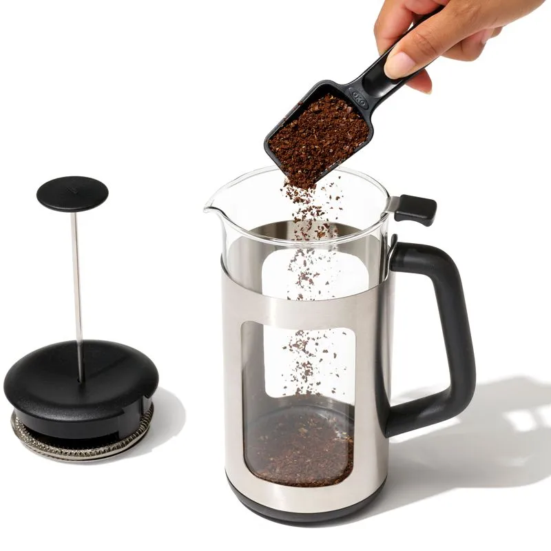 Oxo Black French Press with GroundsLifter™ 8cup 1pc