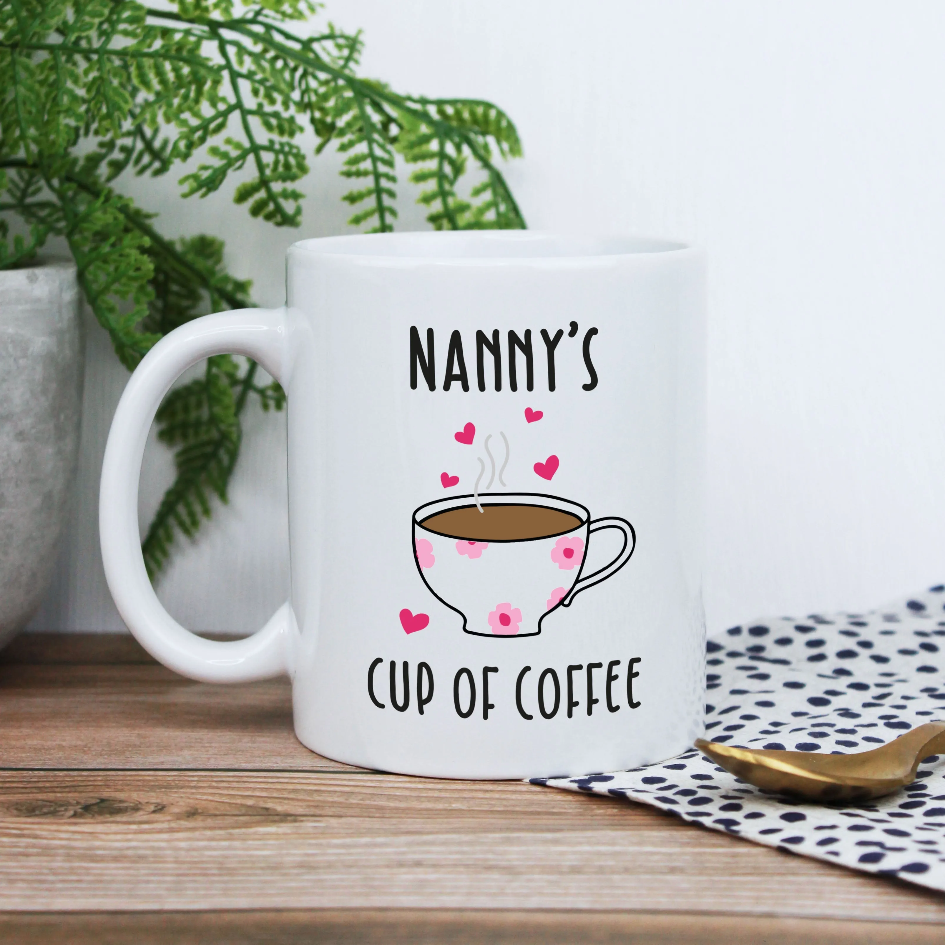 Personalised Grandma's Cup of Coffee Mug