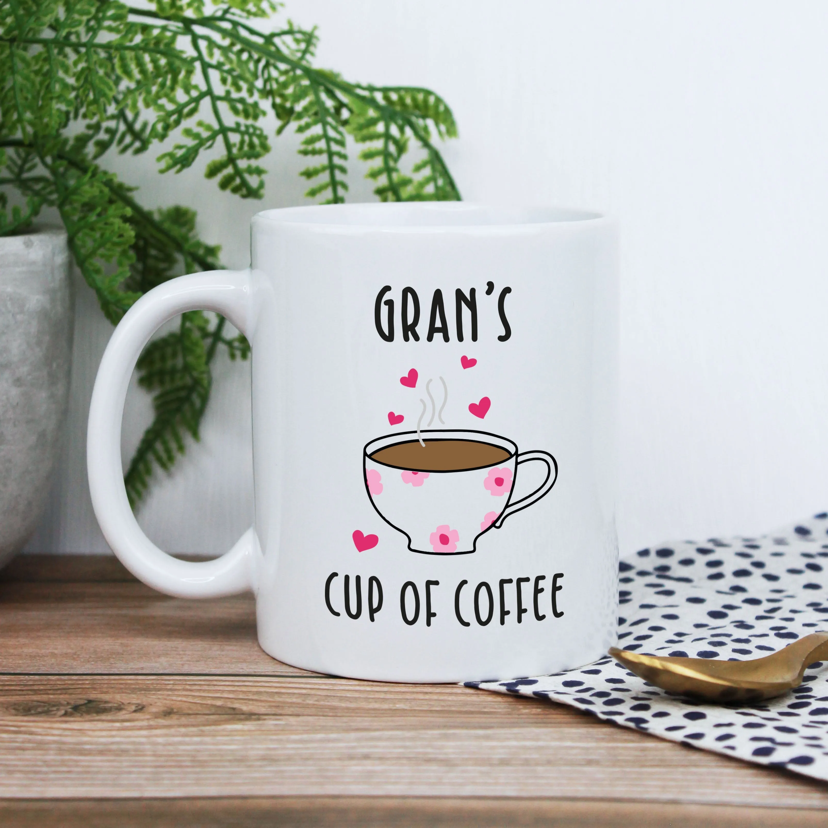 Personalised Grandma's Cup of Coffee Mug