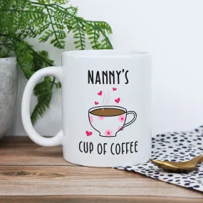 Personalised Grandma's Cup of Coffee Mug