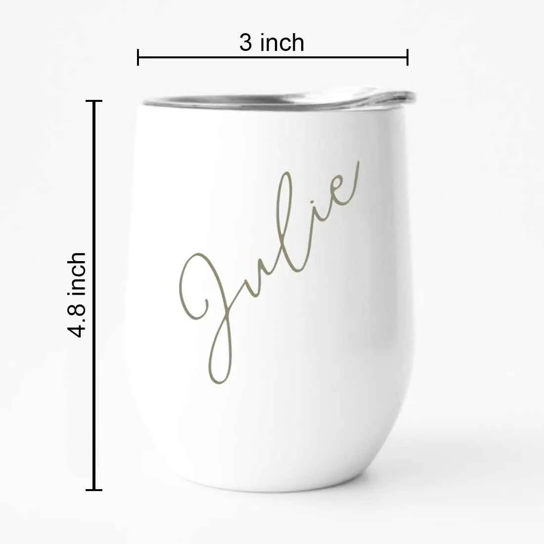 Personalized Coffee Cup With Lid for Office Travelling Car Flask Mug (350 ML) - Add Name