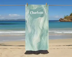 Personalized Colorful Beach Towel with Name