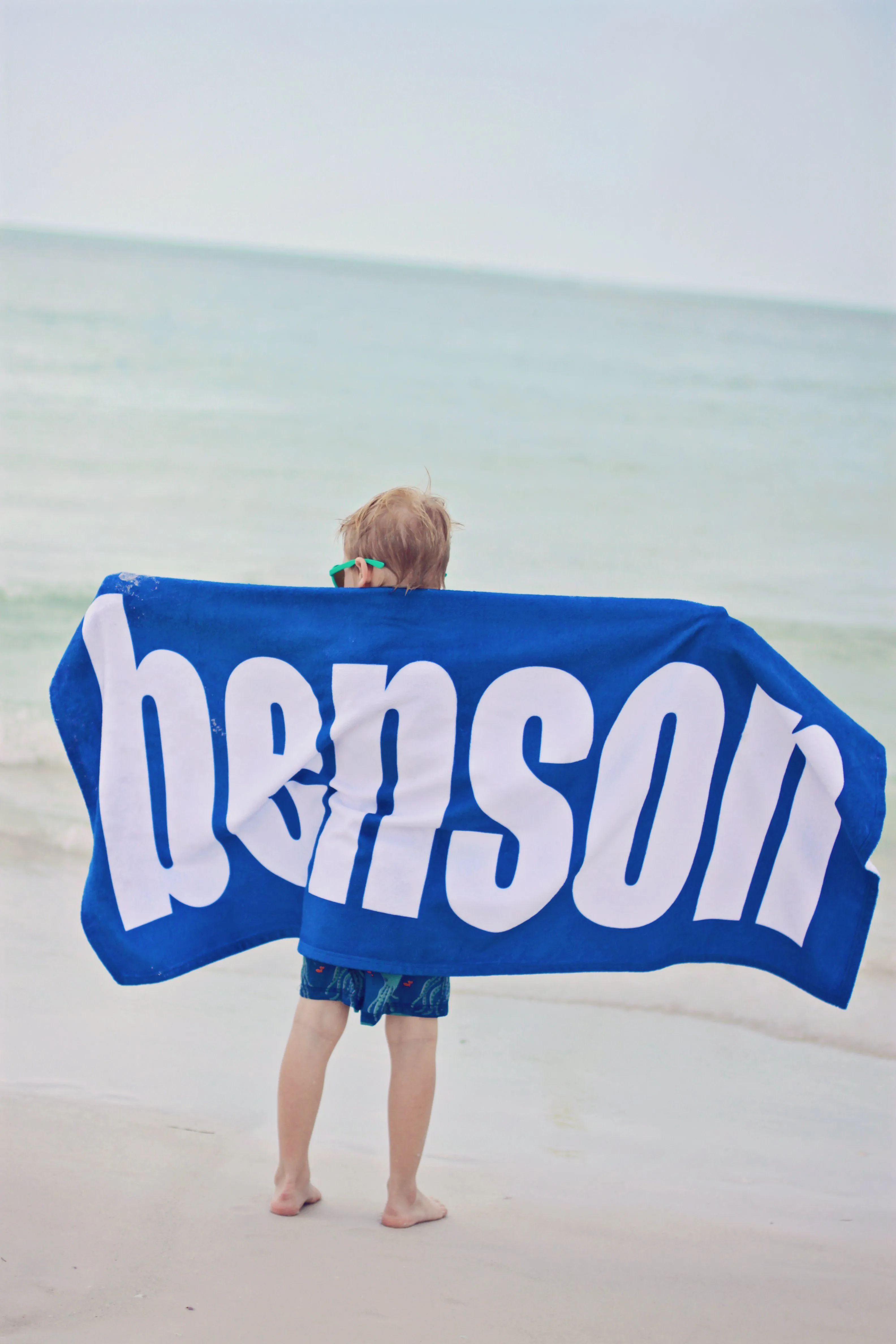 PERSONALIZED SOLID COLOR BEACH TOWELS