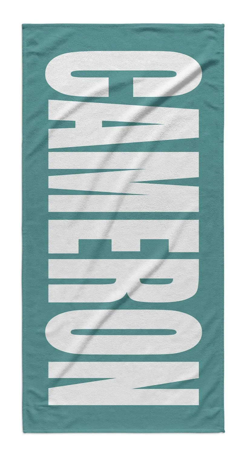 PERSONALIZED SOLID COLOR BEACH TOWELS