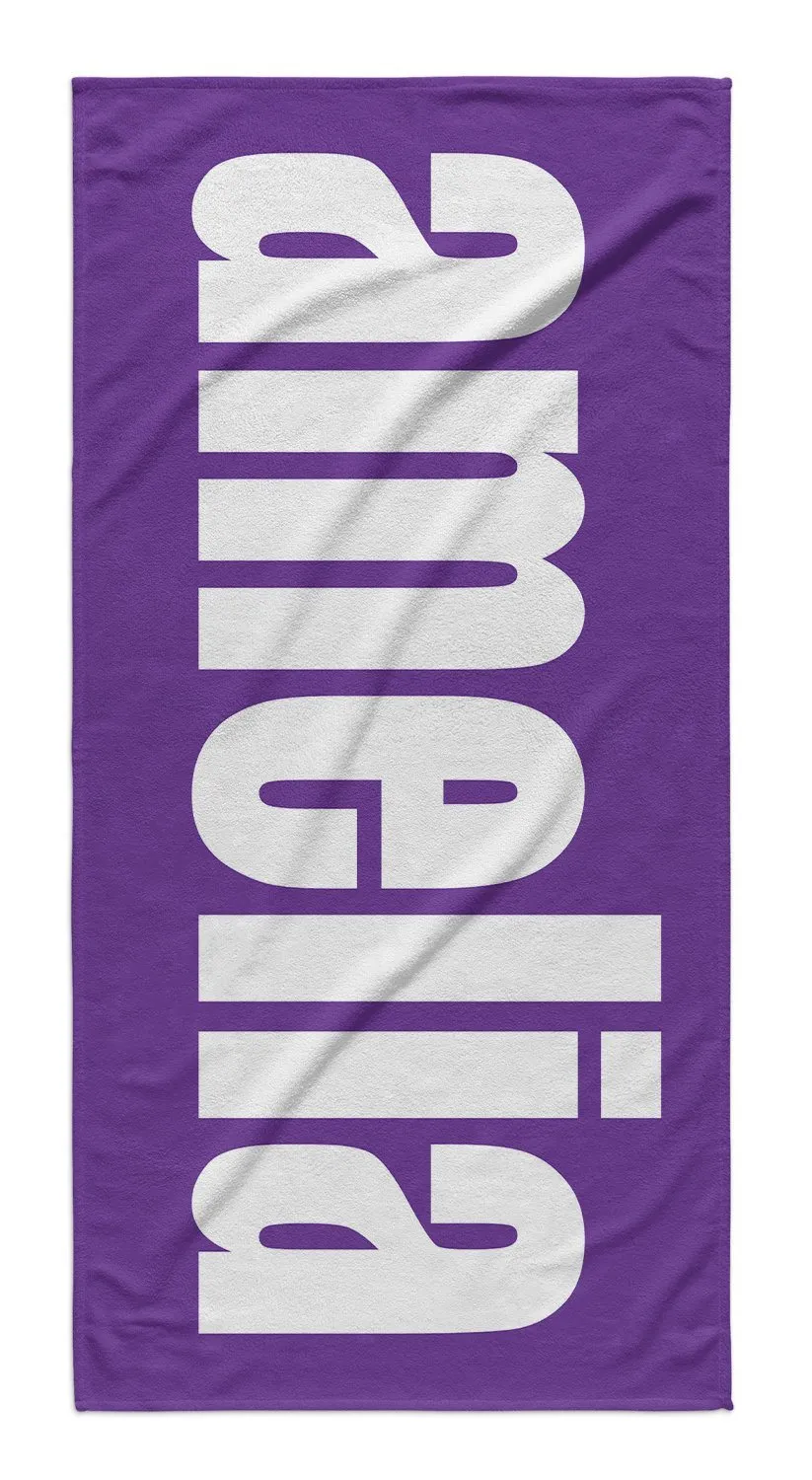 PERSONALIZED SOLID COLOR BEACH TOWELS