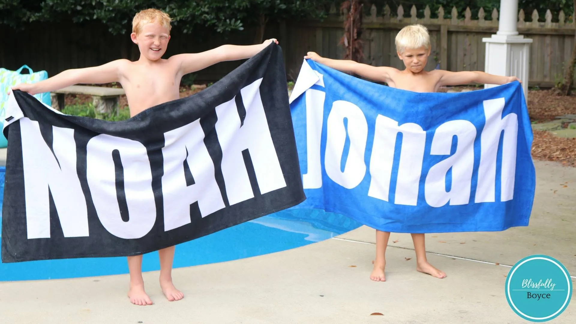 PERSONALIZED SOLID COLOR BEACH TOWELS