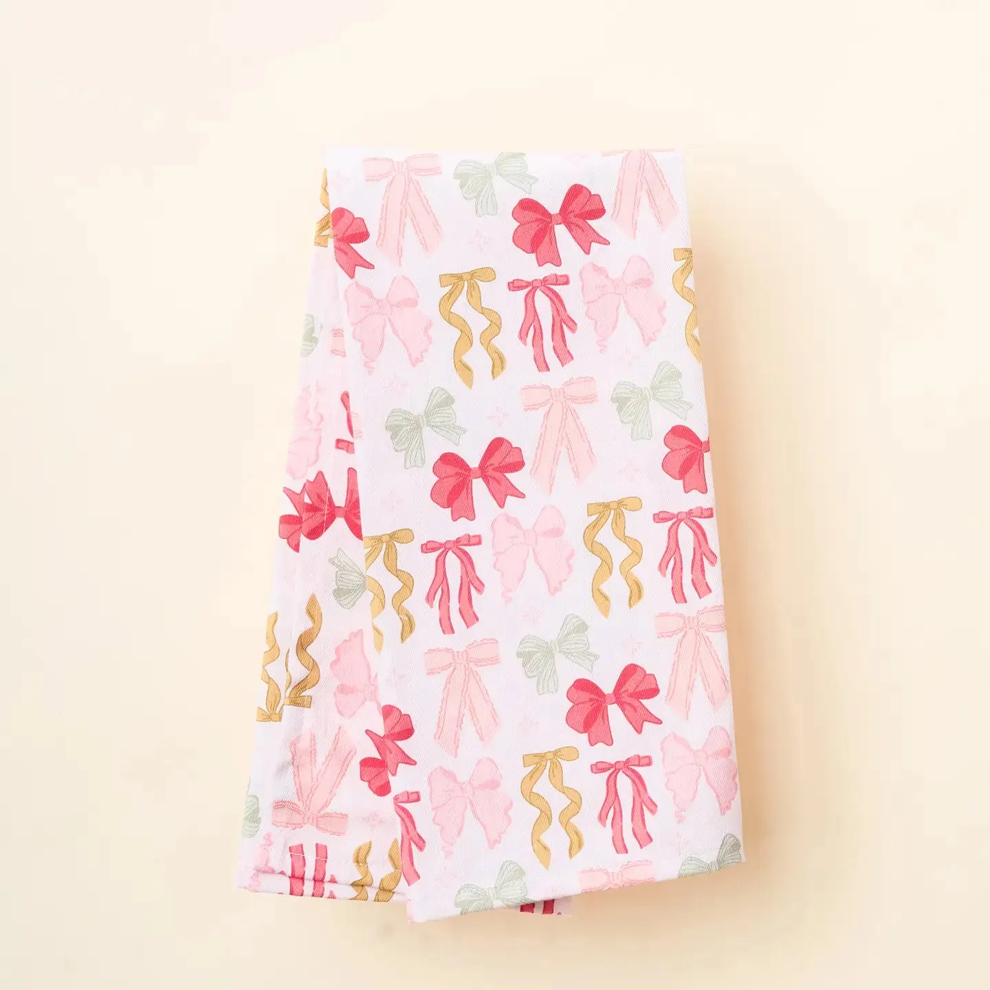 Pink Christmas Tea Towels