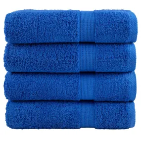 Premium Bath Towels SOLUND 4pcs Blue 100x150cm 600gsm