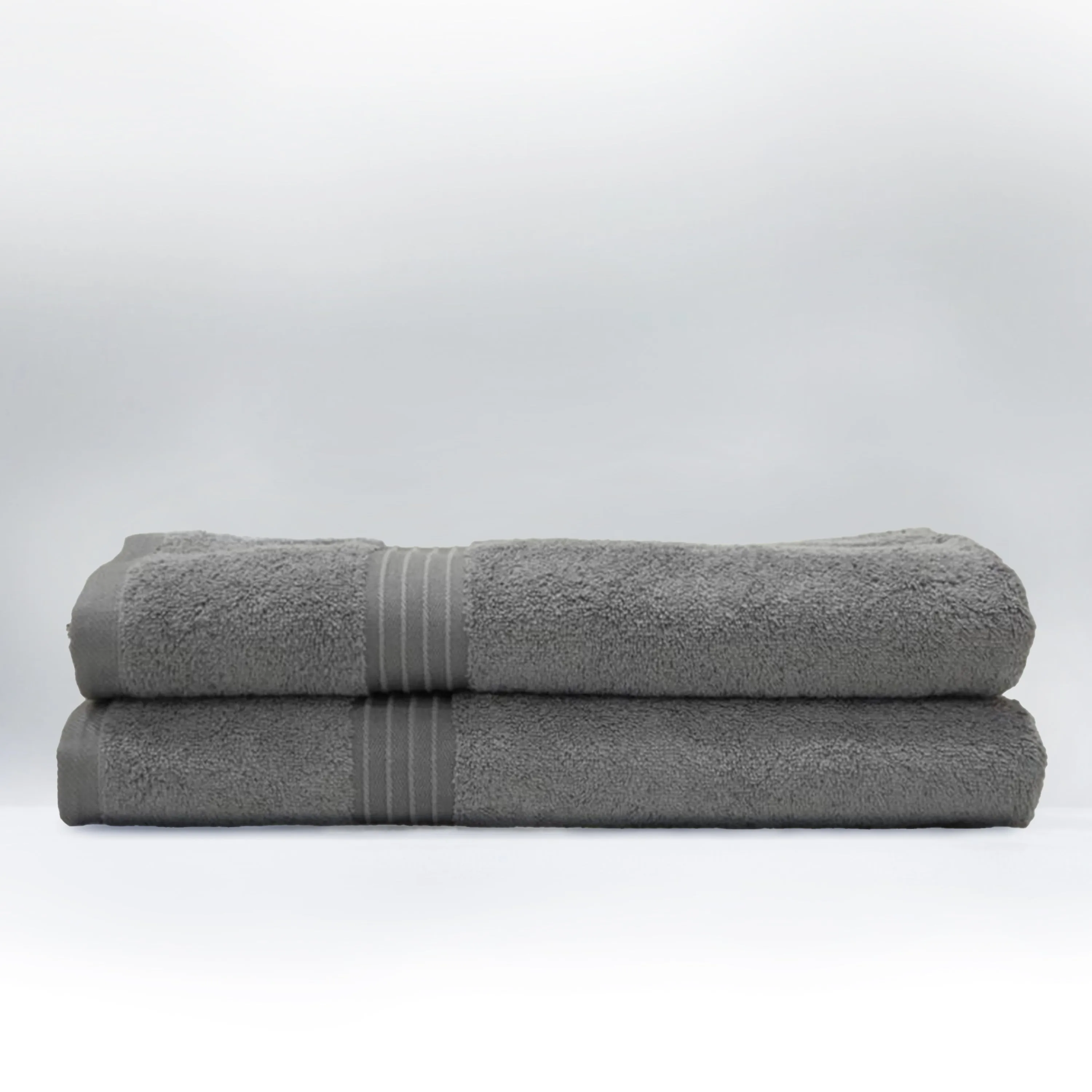 Premium Charcoal Pack of 2  600gsm High Quality Cotton Bath Towel 70x140cm