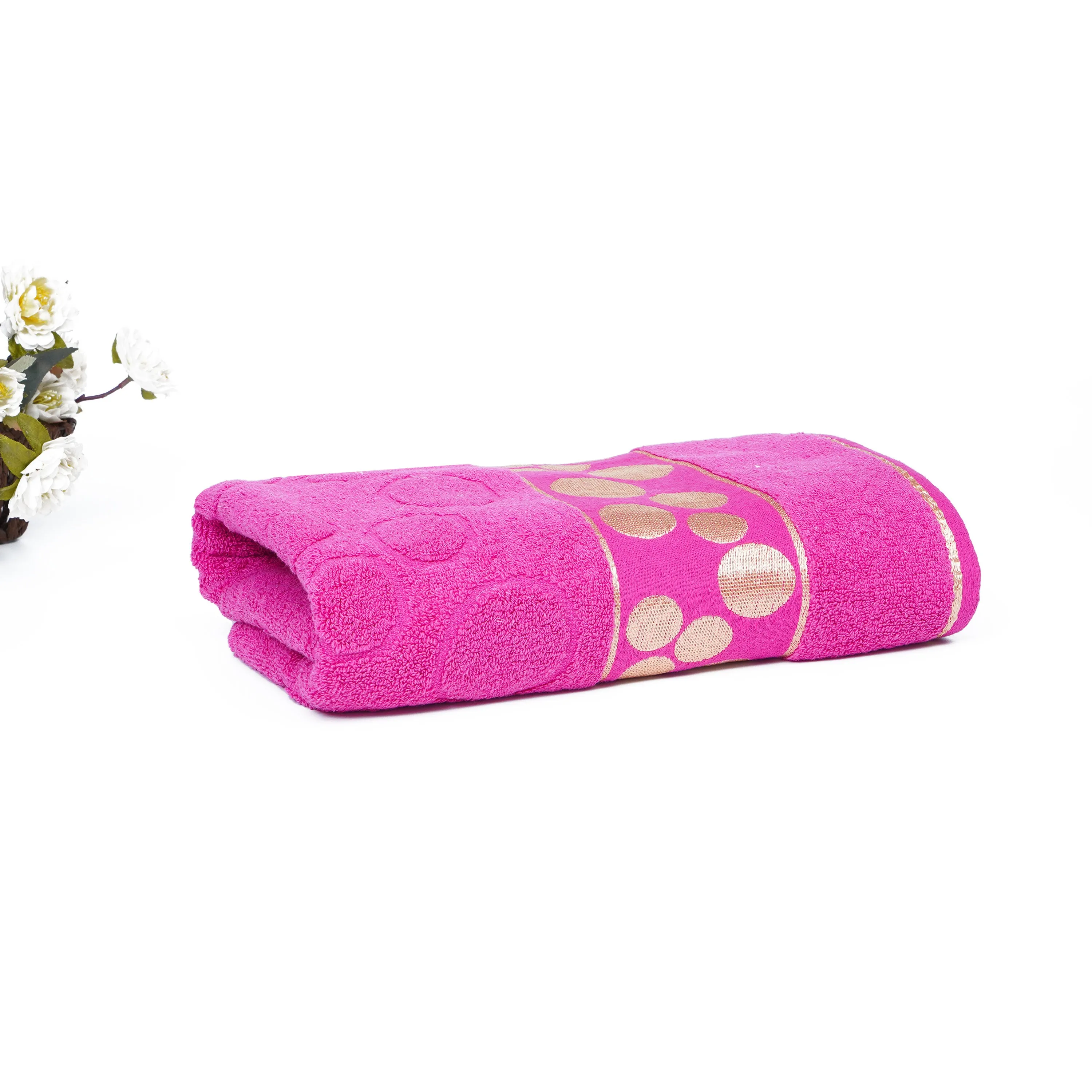 Premium Quality Soft Cotton Towel(Pink)