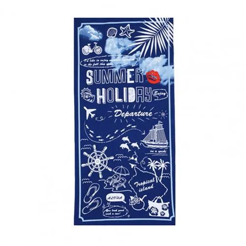 Printed Beach Towel Skin-friendly Quick Drying Swimming Surf Bath Towel Big Yoga Mat Beach Chair Blanket for Outdoor Water Sport