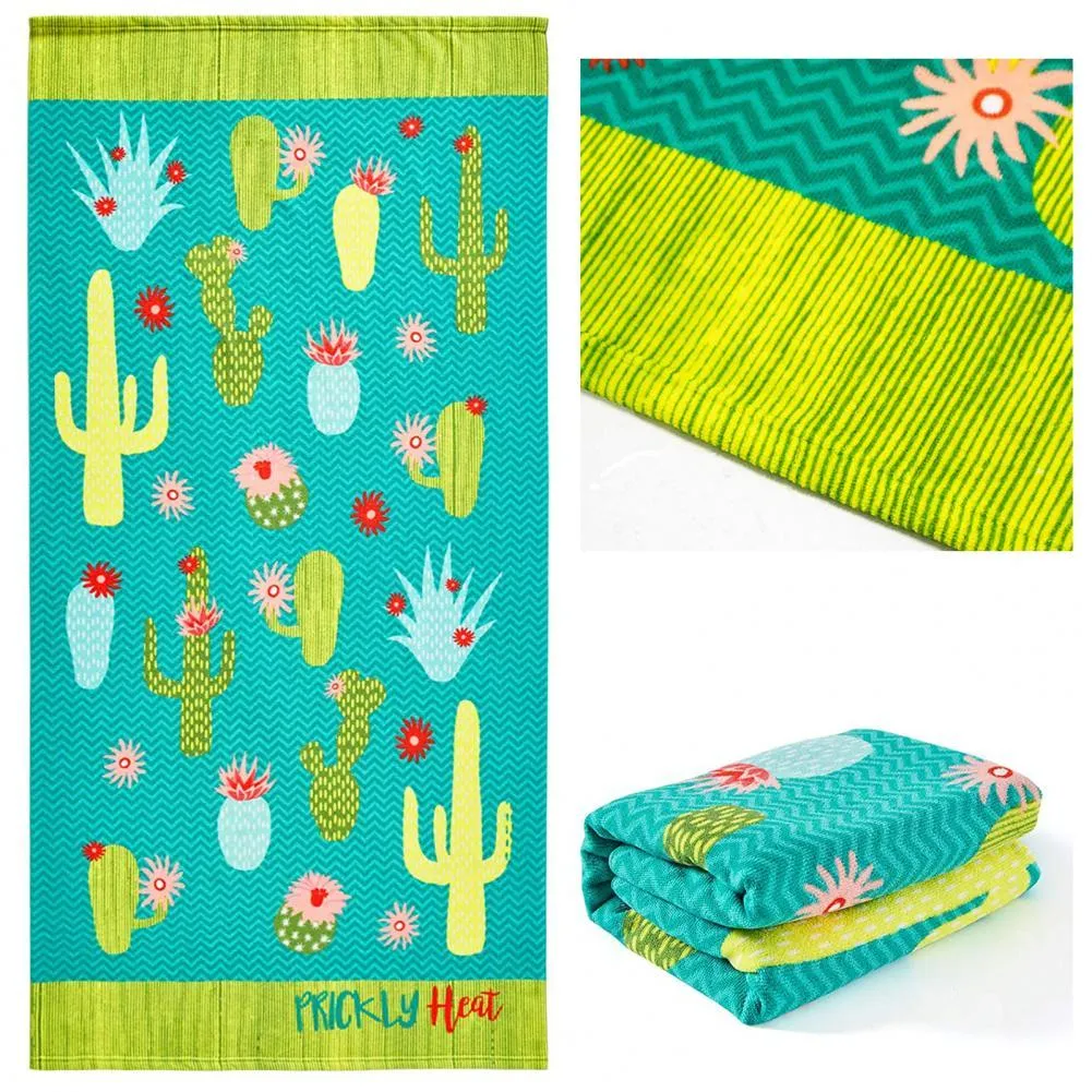 Printed Beach Towel Skin-friendly Quick Drying Swimming Surf Bath Towel Big Yoga Mat Beach Chair Blanket for Outdoor Water Sport