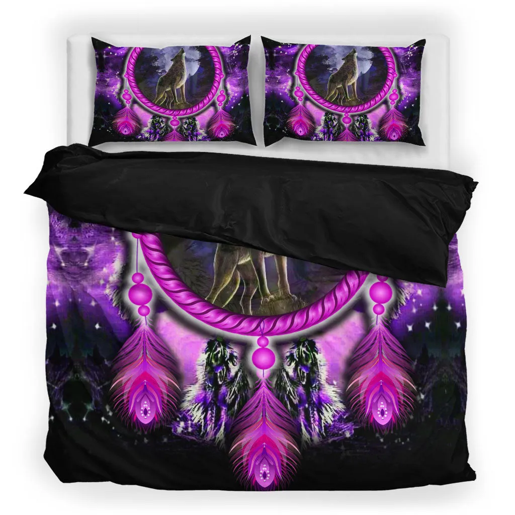 Purple Wolf Dream Bedding Set WCS