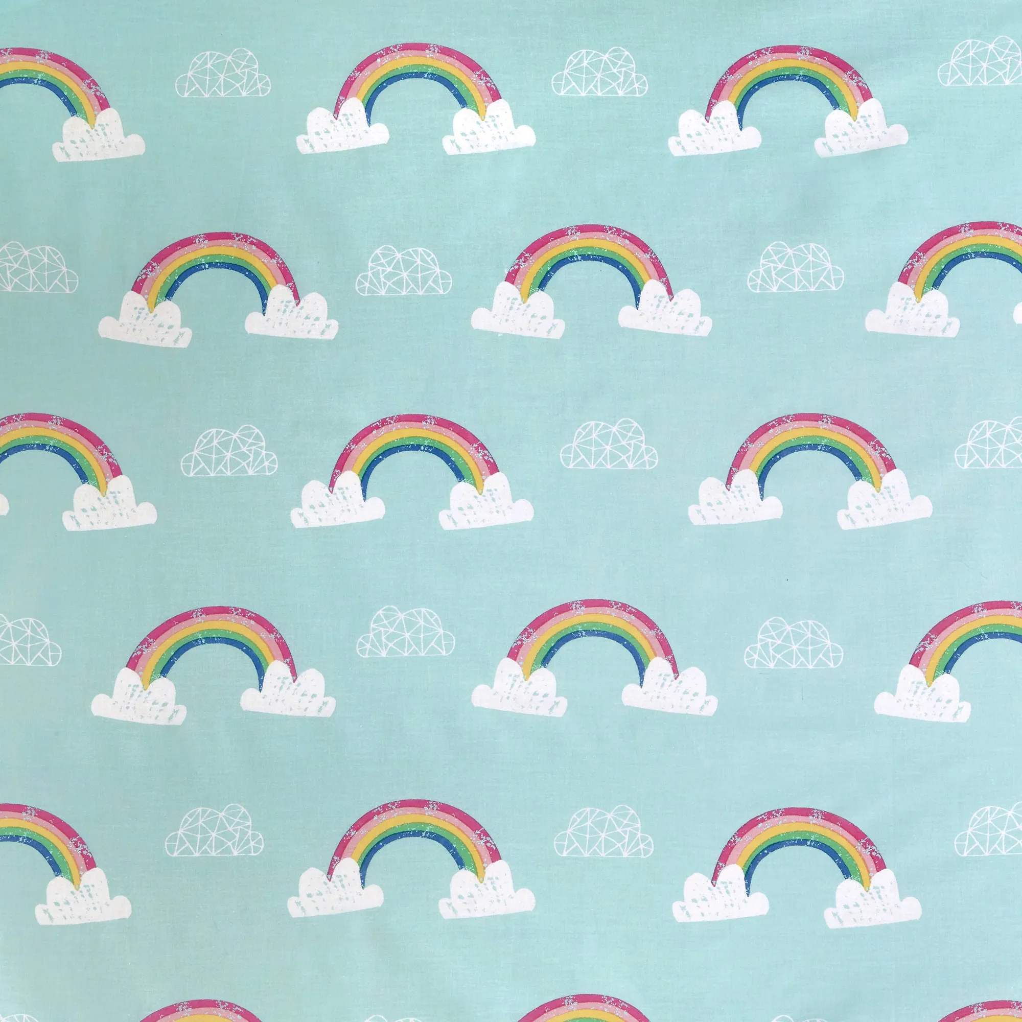 Rainbow Unicorn Duvet Cover Set by Bedlam in Multicolour