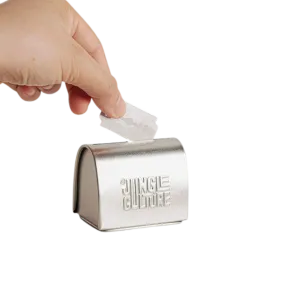 Razor Blade Disposal Tin - Steel - Plastic-Free