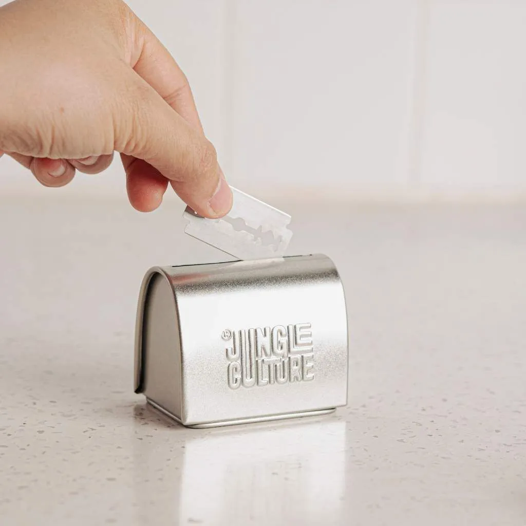 Razor Blade Disposal Tin - Steel - Plastic-Free