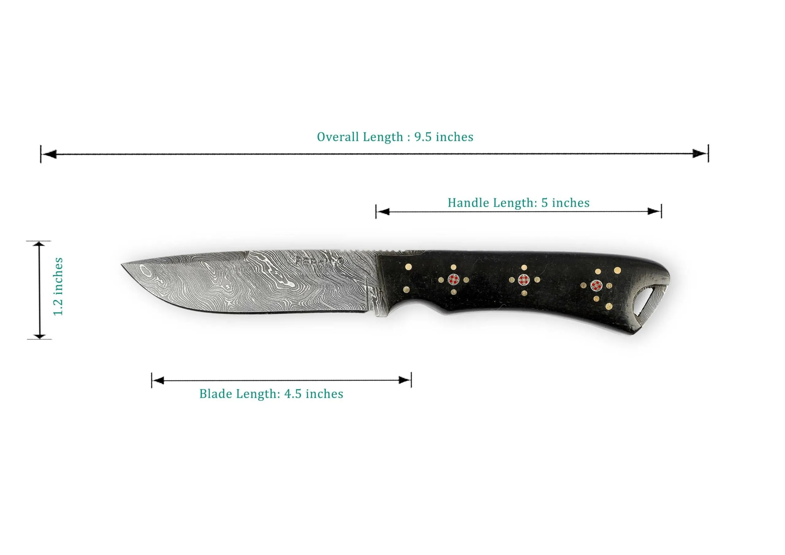 Razor Sharp Steel Blade Hunting Knife - 9.5 inches