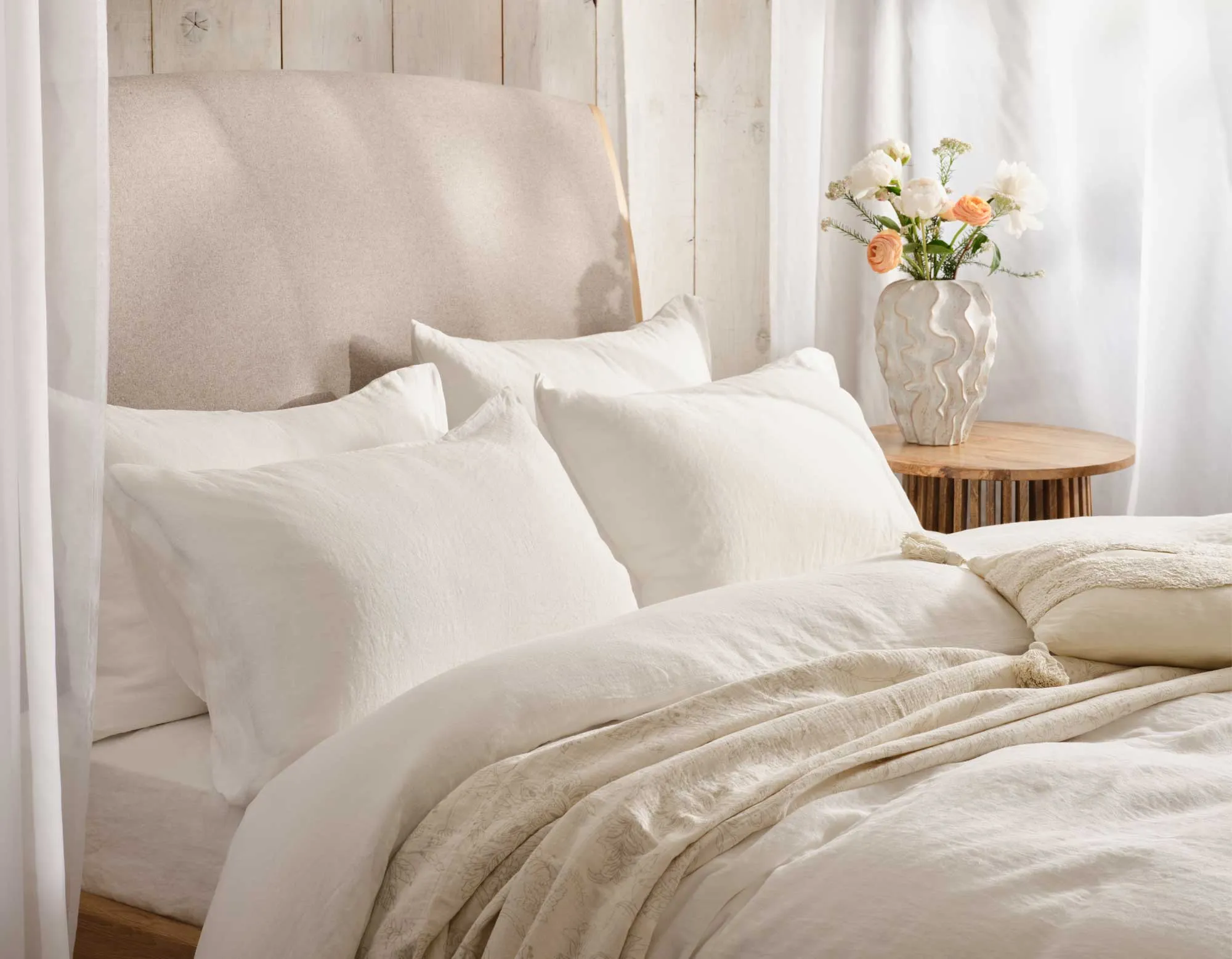 Refresh Goose Down Duvet & Linen Bedding Bundle