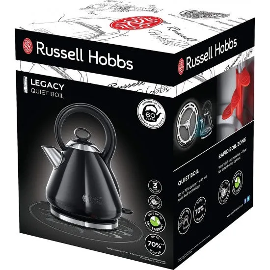 Russell Hobbs Legacy Quiet Boil 1.7L Kettle - Black | 21886