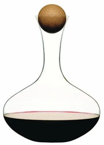 Sagaform Wine Carafe with Oak Stopper 67-Ounce